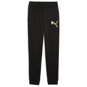 Dámske tepláky Puma ESS METALLIC Sweatpants FL čierna PUMA Black-Metallic Gold