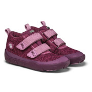 Dětské barefoot boty Affenzahn Low Boot Knit Happy Otter fialová Otter