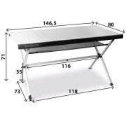 Stôl Brunner Accelerate Compack 6