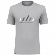 Pánske tričko Salewa Pure Stripes Dry M T-Shirt šedá 0540 - alloy