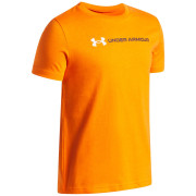 Detské funkčné tričko Under Armour UA B Logo Wordmark SS Outrageous Orange