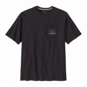 Pánske tričko Patagonia M's Chouinard Crest Pocket Responsibili-Tee čierna Ink Black