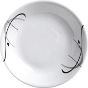 Tanier Brunner Deep Plate ø 21cm biela/čierna