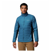 Pánska bunda Columbia Powder Pass™ Hybrid Jacket modrá Phoenix Blue, Black