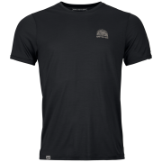 Pánske funkčné tričko Ortovox 120 Cool Tec Mtn Stripe čierna Black Raven