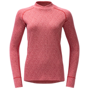 Dámske funkčné tričko Devold Signature Silk 230 Cross Neck Wmn ružová Apricot