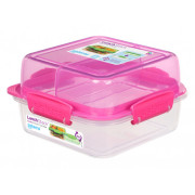 Box na potraviny Sistema Square Lunch Stack TO GO 1,24l