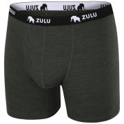 Pánske boxerky Zulu Merino 160 6in tmavozelená dark green melange