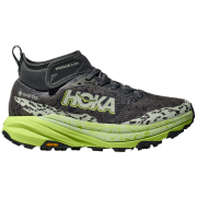 Pánske bežecké topánky Hoka Speedgoat 6 Mid Gtx sivá/zelená Outer Orbit / Lettuce