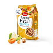 Müsli Emco Super mysli bez pridaného cukru ovocie a orechy 500g
