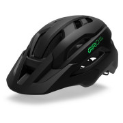 Detská cyklistická helma Giro Fixture II Youth čierna/zelená Mat Black/Vivid Green