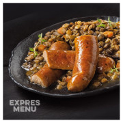 Hotové jedlo Expres menu KM Šošovica na orientálny spôsob s klobásou