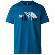 Pánske tričko The North Face M S/S Mountain Line Tee modrá