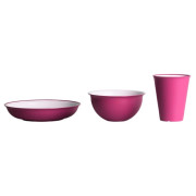 Sada riadov Omada Sanaliving Set 3pcs ružová Fucsia