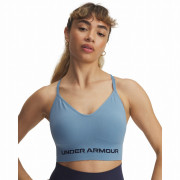 Športová podprsenka Under Armour Vanish Seamless Low Bra modrá/sivá Blue