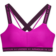 Podprsenka Under Armour Crossback Low ružová MeteorPink/PolarisPurple/MeteorPink