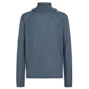 Pánska mikina Icebreaker Men Mer 400 RealFleece Grid Pulover Hood modrá/sivá Abyss