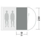 Koberec ku stanu Outwell Cozy Carpet Sky 2