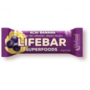 Tyčinka Lifefood Acai Banánová RAW BIO 47 g