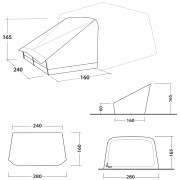 Prístavok ku stanu Outwell Fastlane 300 Annexe