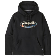 Pánska mikina Patagonia Men's '95 Oval Logo Uprisal Hoody čierna Black: Kaleido