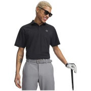 Pánske tričko Under Armour UA Drive Chill Polo čierna Black / / Halo Gray