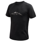 Pánske funkčné tričko Sensor Merino Cordura Peak čierna černá