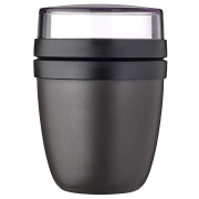 Box na desiatu Mepal Ellipse Mini 300 + 120 ml čierna Nordic Black