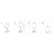 Sklenička GSI Glacier Stainless Nesting Wine Glass