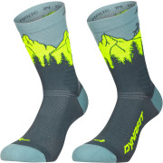Ponožky Dynafit Traverse Crew Sk sivá/žltá cinder ULTRA YELLOW/5A30