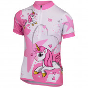 Detský cyklistický dres Etape Rio (dívčí) biela/ružová bílá/růžová