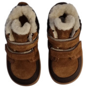 Detské barefoot topánky beBare 3555TY Tan