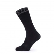 Nepremokavé ponožky SealSkinz Scoulton čierna/sivá