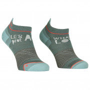 Dámske ponožky Ortovox Alpine Light Low Socks W sivá/zelená arctic grey