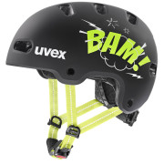 Detská cyklistická helma Uvex Kid 4 Style čierna/žltá bam black - lime matt