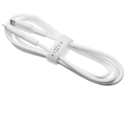 Nabíjací a dátový kábel FIXED Nabíjecí a datový Liquid silicone kabel USB-C/USB-C biela bílá