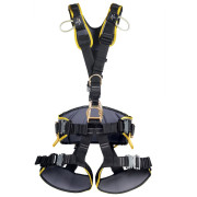 Pracovný postroj Singing Rock Expert 3D čierna/žltá Speed Steel