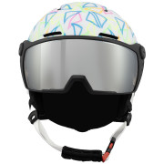 Detská lyžiarska prilba Blizzard Flash Visor junior ski helmet biela white/multicolor