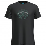 Pánske funkčné tričko Icebreaker Men Merino 125 Cool-Lite™ Sphere III SS Tee Vision Grid čierna
