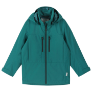 Detská nepremokavá bunda Reima Saarela Dark Teal tmavozelená Dark Teal