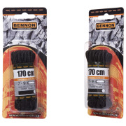 Šnúrky do topánok Bennon Laces Black Box 170 cm