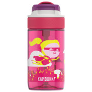 Detská fľaša Kambukka Lagoon 400 ml ružová PatternFlyingSuperGirl