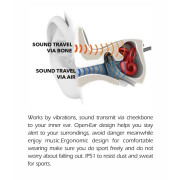 Bezdrôtové slúchadlá Swissten BONE CONDUCTION
