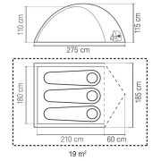 Turistický stan Coleman Darwin Summer 3