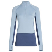 Dámske funkčné tričko Icebreaker Wom Mer 260 ZoneKnit LS Half Zip modrá/sivá Dawn/Zincblu/Cb