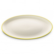 Tanier Omada SANALIVING Dinner Plate 24xh2cm béžová/zelená