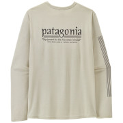 Pánske tričko Patagonia M's L/S Cap Cool Daily Shirt - Hut Tripper biela Dyno White