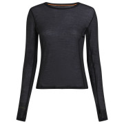 Dámske tričko Icebreaker Women Merino Blend 75 Cool-Lite™ Featherlight™ LS Crewe čierna Black