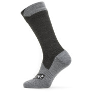 Nepremokavé ponožky SealSkinz Raynham čierna/sivá Black/Grey Marl