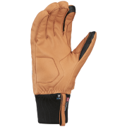 Pánske lyžiarske rukavice SnowLife SGlove Leather svetlohnedá nature